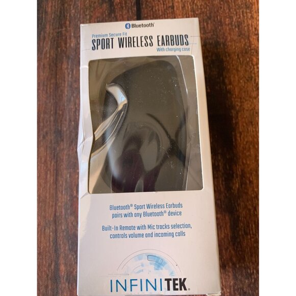 InfiniTek Bluetooth Sport Wireless Earbuds With Charging Case - Picture 1 of 2